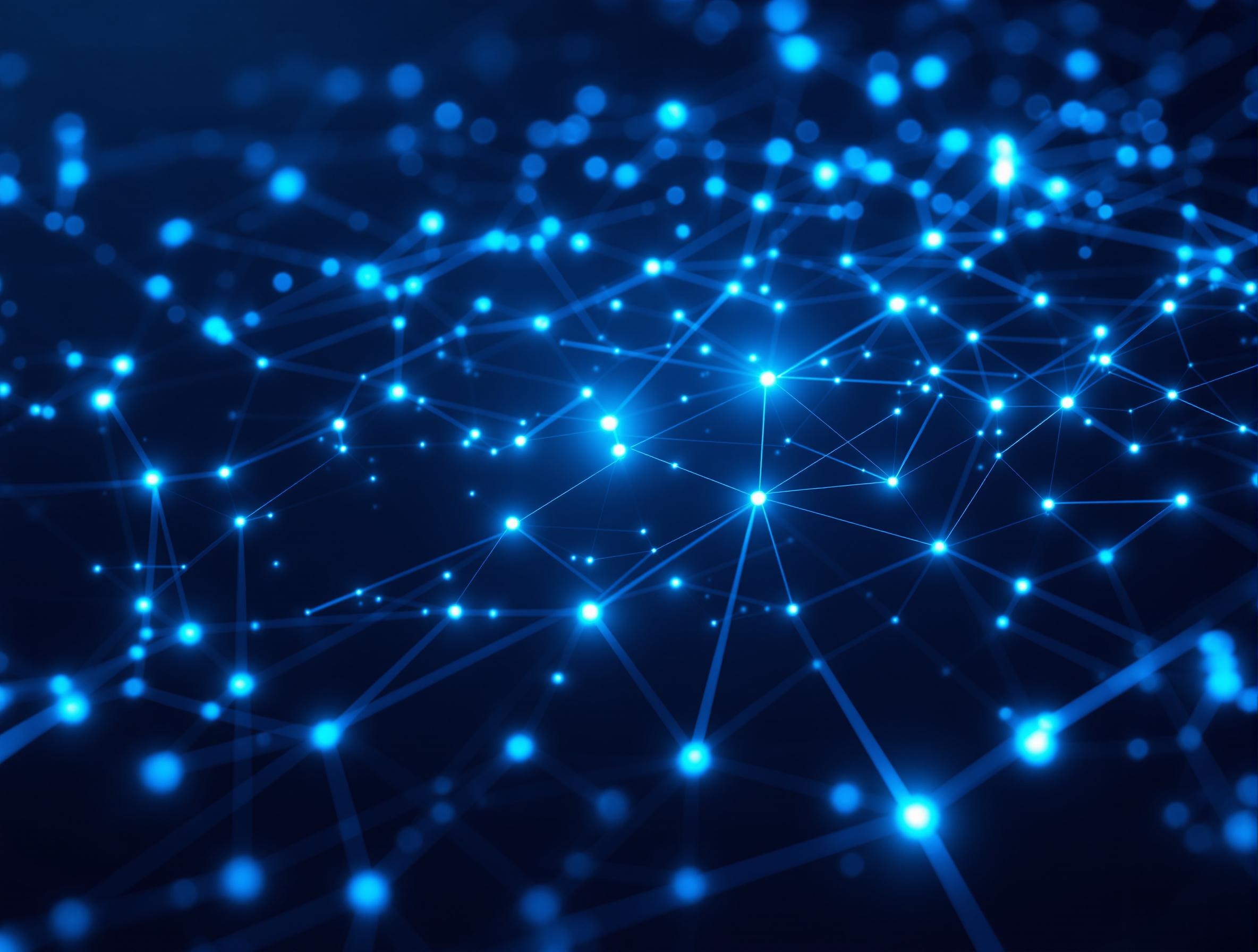 Abstract digital network background