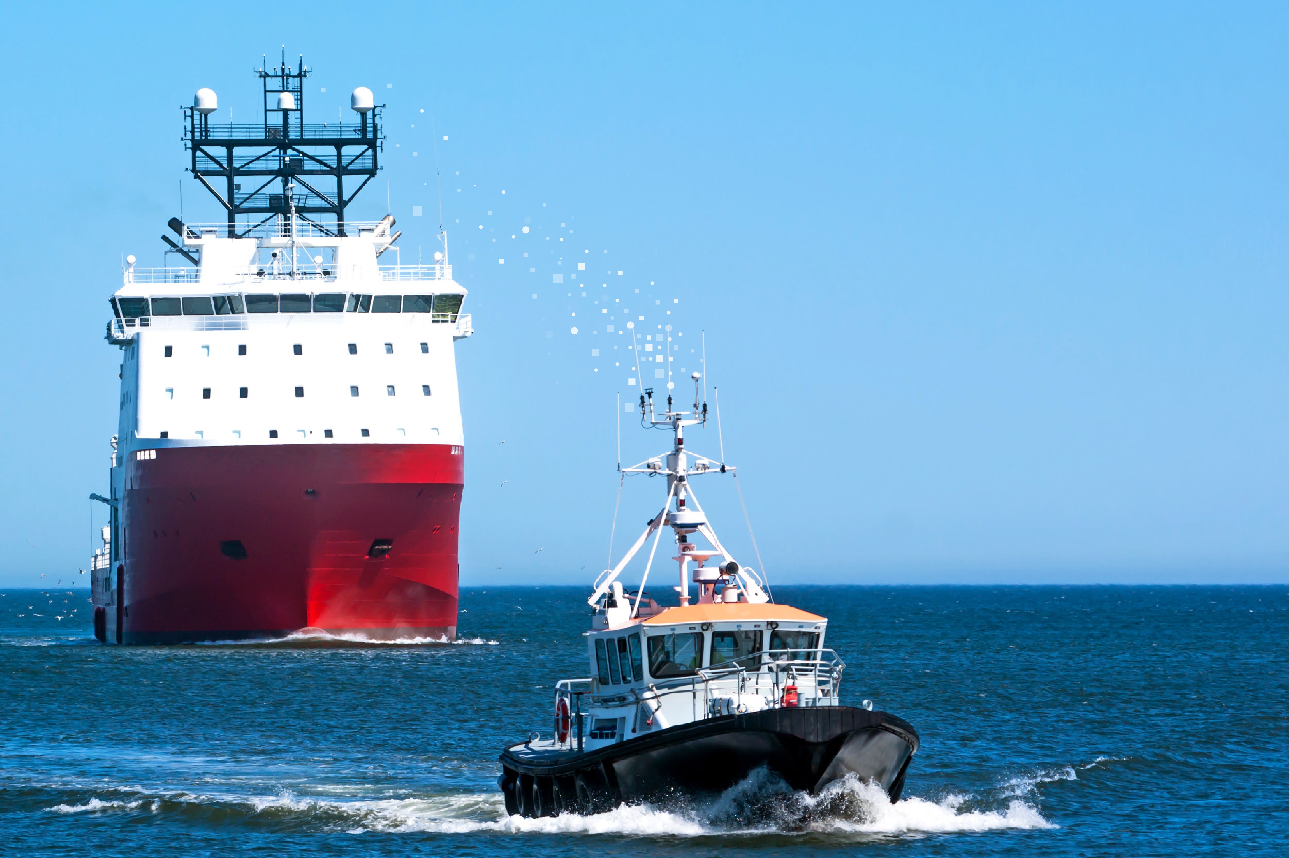 Commercial maritime vessels using Starlink for operations