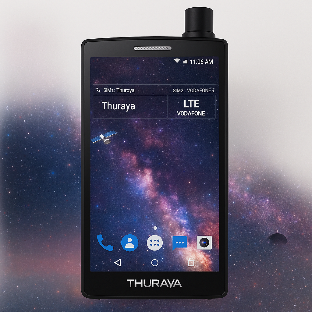 Thuraya X5-Touch satellite smartphone with Android OS and dual connectivity